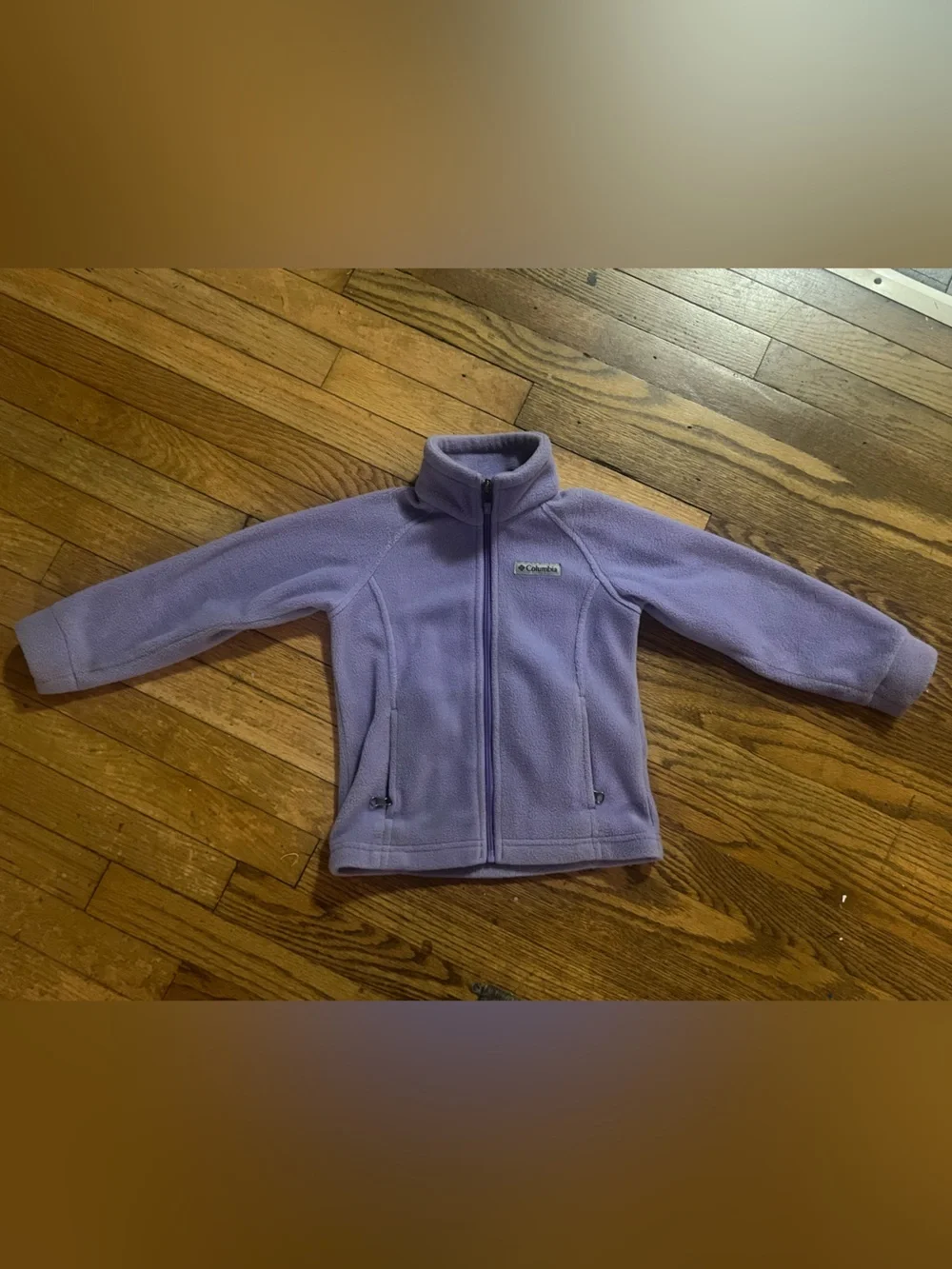 Columbia Girls' Lavender Full‑Zip Fleece Jacket